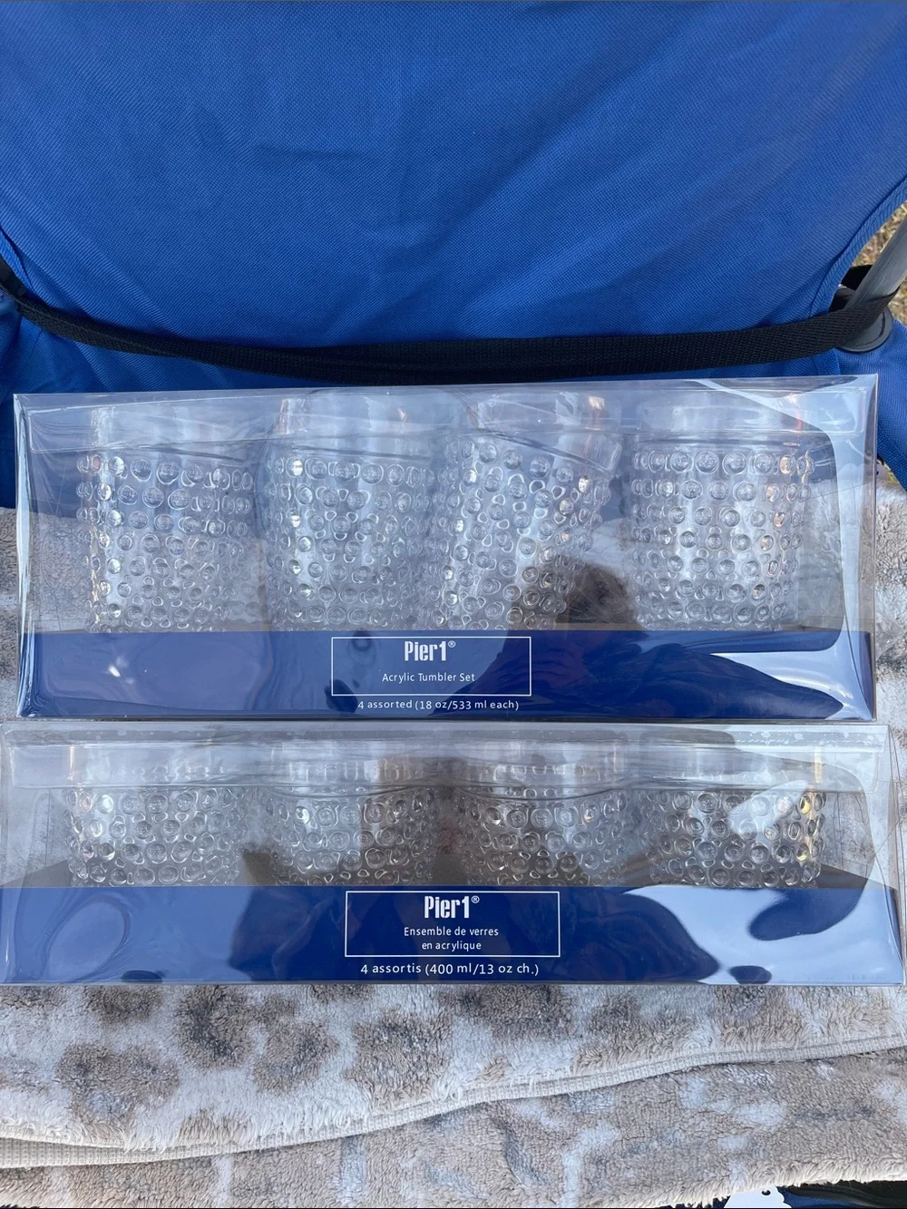 Pier 1 Clear Plastic Cup Sets